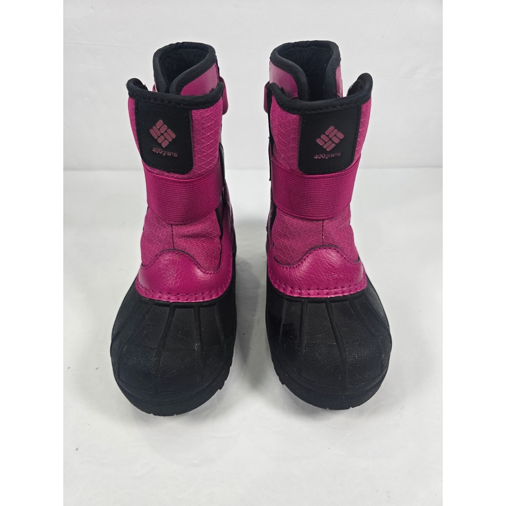 Columbia Kids Bugaboot Plus IV Omni-Heat Pink Black Winter Boots BC0343-665 10C
